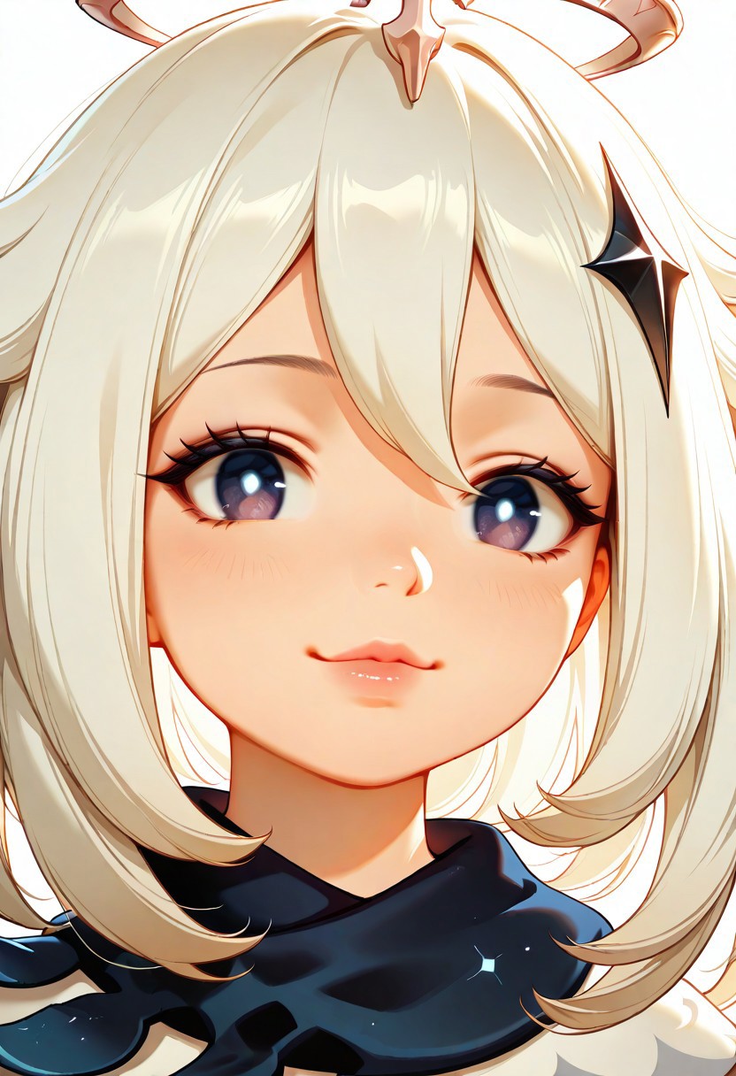 masterpiece, best quality, amazing quality, very aesthetic, (flat colors:1), (Artist:Tsuaii:1), (relaxed:0.5), (smiling:0.5), looking at viewer, (seductive:0.5), dynamic lighting, portrait,
Paimon_(Genshin_Impact)
simple white background,