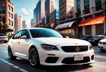 car, parked, city, score_9, score_8_up, score_7_up, score_6_up, score_5_up, score_4_up, UHD, 8K, masterpiece, detailed, ultra_high_resolution, lots of detail, OverallDetailXL, detailxl, lapping car,print car,painted car style, vehicle focus, picture of female face on the car, BlackRoseT.