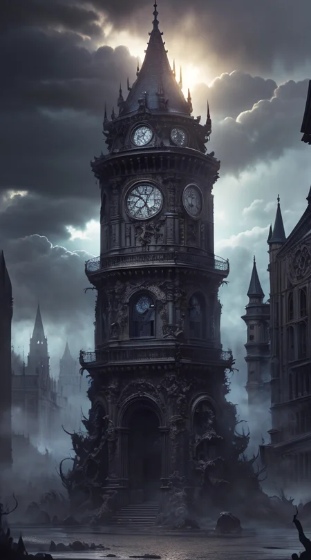 Gothic style,
Horror-themed,
Masterwork Painting, Magnum Opus,
HDR photo of
<lora:Biomechanicals_v2_lora1500:0.75> hnsrdlf style,
<lora:Wizard_Tower-10:0.75> witow, castle, cloud, cloudy sky, grass, no humans, scenery, sky, tower, tree, , intricate biomechanical detail,
<lora:locon_conceptlightning_v1_from_v1_64_32:1> lghtnngprsn, lightning, storm
,
. High dynamic range, vivid, rich details, clear shadows and highlights, realistic, intense, enhanced contrast, highly detailed,
highres, 8k, uhd, High Dynamic Range, tonemapping, crisp details, intricate details, fine details,
. Eerie, unsettling, dark, spooky, suspenseful, grim, highly detailed,
. Dark, mysterious, haunting, dramatic, ornate, detailed