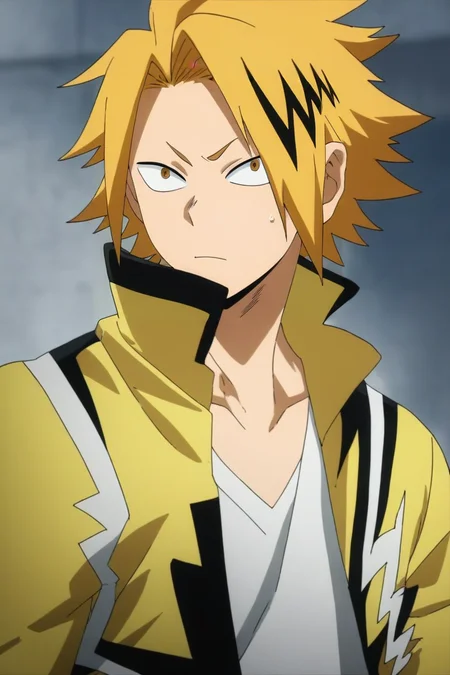 score_9, score_8_up, score_7_up, source_anime, semi-realistic, , , depth of field, 1boy, solo, male focus, <lora:denki_kaminari_pony:0.98>, denki_kaminari, , , dieselpunk, , <lora:sdxl_lightning_8step_lora:1>