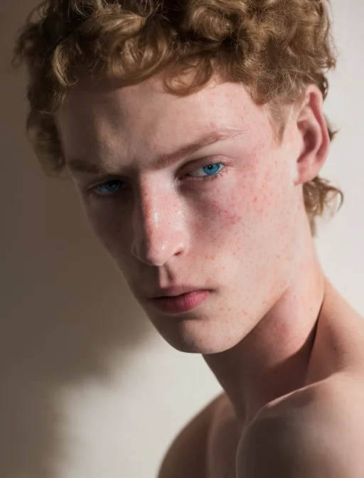 (8k, RAW photo, best quality, masterpiece:1.2), (realistic, photo-realistic:1.37), ultra-detailed, (high detailed skin:1.2), 8k uhd, dslr, soft lighting, high quality, film grain, blondboy , men person, curly long hair,<lora:BLONDBOY:1>