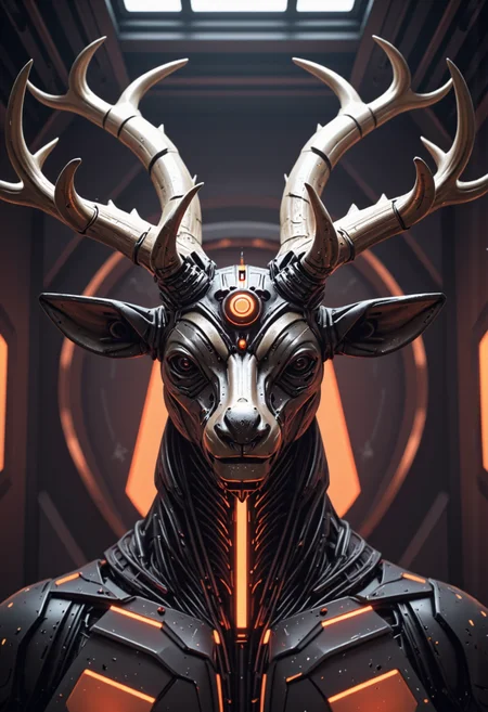 A deer with antlers depicted as symmetrical fractals.,<lora:geometric_shapes_v1.0:1.0>, geometric_shapes, <lora:ck-Sci-Fi-Concepts-000015:0.2>, in the style of ck-sfc, <lora:scifi-robot-flux-v1:0.2>, scifi robot, <lora:scifi-room-flux-v1:0.2>, scifi room, <lora:Sci-fi_env_flux:0.2>, <lora:UNI_FI_NoCAP:0.2>, cinematic lighting, futuristic, sci-fi, plastic, glossy paper, iso150, 35mm, score_9, intricate details, Hyperrealism style, 3d, concept-art, dreaminess, psychedelic, shallow-depth-of-field, cinematic lighting, soft bokeh, very beautiful composition, Unreal, real-time 3D, Epic Games style, Unreal Engine style, 3d-rendering, vibrant contrast depth and shadow enhanced using (Gaussian blur) for a soft background focus, (sharpen filter) applied, (color grading) to enhance contrast between warm and cool tones, (noise reduction) for a smooth, clean finish, (HDR toning) used for extra depth and detail, highly detailed dreamy background detailed skin texture, subsurface scattering award-winning, professional, highly detailed, dreamlike, mysterious, provocative, symbolic, intricate, detailed, hyper-detailed, masterpiece, award winning, midjourneyv6.1