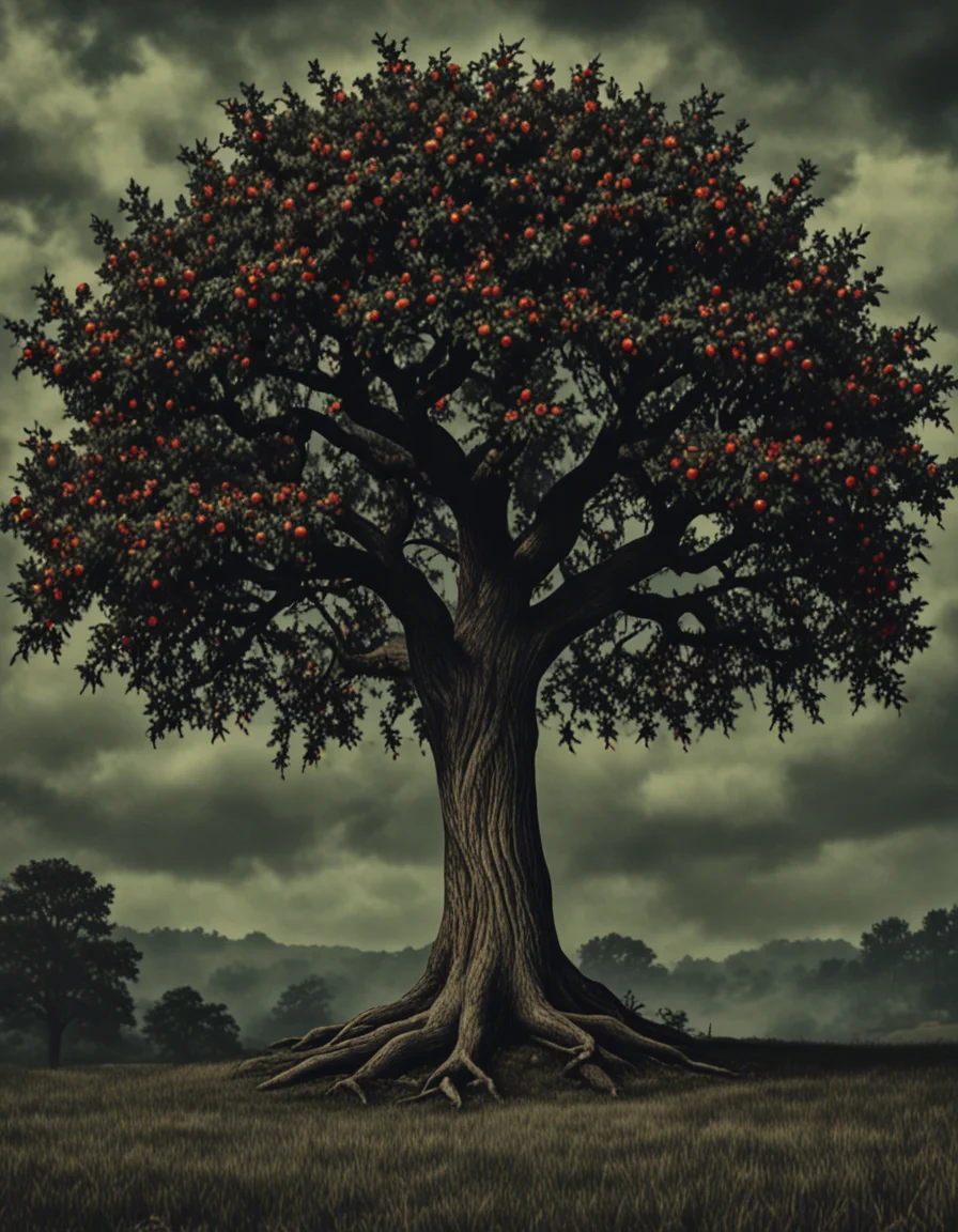 novuschroma78 style The Giving Tree  <lora:novuschroma78 style:1>, <lora:sdxl_lightning_8step_lora:1>