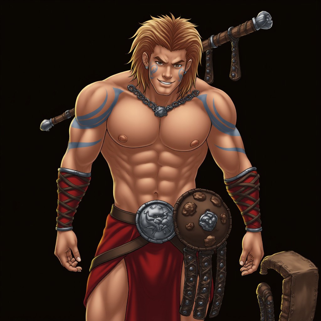 Leon_The_Barbarian, masturbation, projectil cum, cum on chest, cave