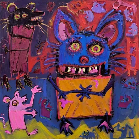 artmix03 magic box and crazy rat<lora:artmix03:1>
