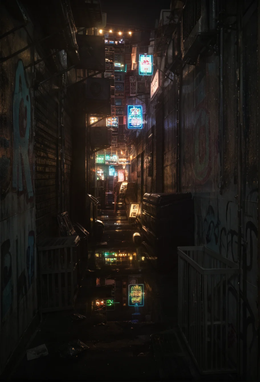 ,ruanyi0866,alley,dark,night,light,outdoors,neon lights,
1girl,solo,against wall,,ruanyi0852,gold,sleeveless dress,backless dress,jewelry,hood,plunging neckline,bracelet,necklace,<lora:0866 night road_v1_pony:1>,<lora:0852 Halter neck strap slit skirt_v1_pony:0.7>, score_9,score_8_up,score_7_up,,8k,1girl,solo,,