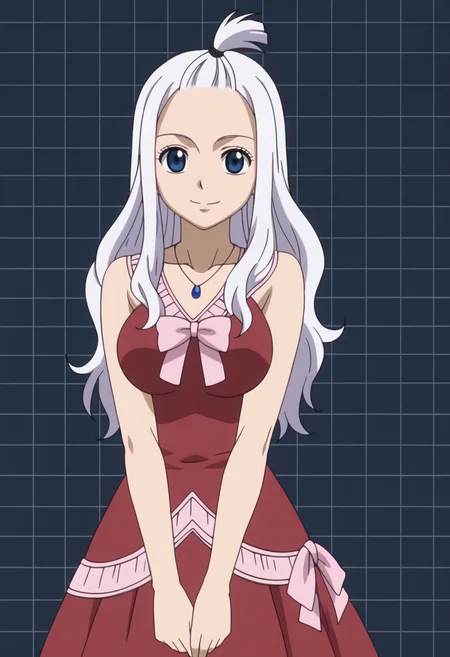 score_9, score_8_up, score_7_up, BREAK, 1girl, solo, anime screencap BREAK<lora:DX888Mirajane:1>, mirajane strauss, white hair, blue eyes, dress, necklace, light smile,BREAK dark gray background, simple background, grid background, Jumping jacks forward, arms alternating