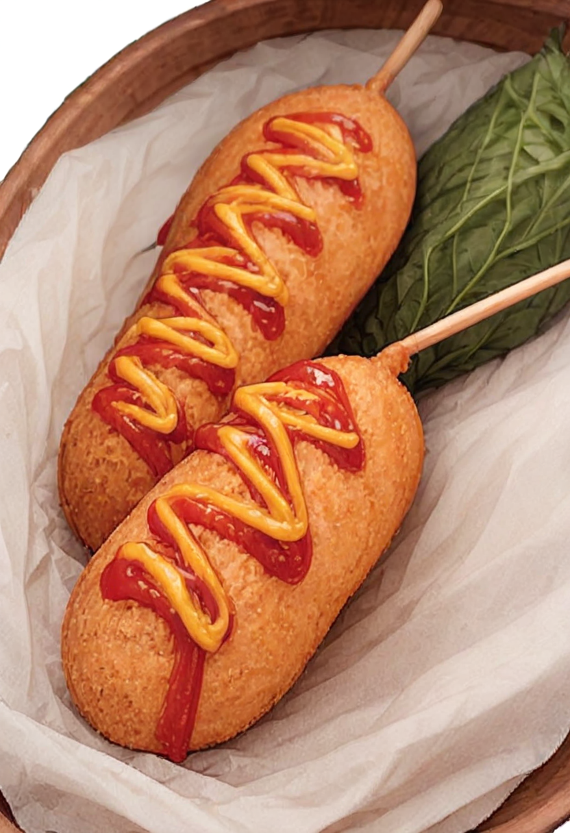 masterpiece, best quality, very aesthetic, absurdres,
american_dog, food, no humans, food focus, still life, ketchup, simple background, transparent background, skewer
 <lora:american_dog_SDXL_V1:1>
