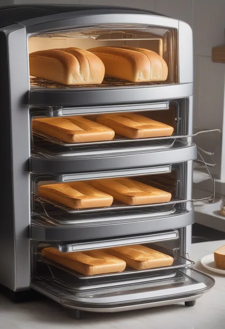 qu4ntum,masterpiece,best quality,amazing quality,flying ship,
toaster oven, baking bread