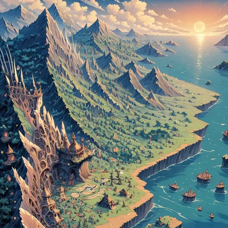 rscore_9, score_8_up, score_7_up, score_6_up, score_5_up, score_4_up, , al-anmwrlds, retro, fantasy map, masterpiece, epic, retro, very high quality, trees, continents, sea, ocean, mountains, moon, feeling of blissful world, heavenly, divine, shiny, bright, holy, ral-anmwrlds, fantasy map, dcr34sed_c0l0ring,