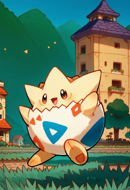 score_9, score_8_up, score_8, cute,
rating safe,
BREAK,
tgpi, :d, black eyes, blue sky, cliff, day, eo kanako, full body, grass, happy, open mouth, outdoors, pokemon tcg, shadow, sky, smile, third-party source, tree, dance, bold lines,
BREAK,
smile, looking at viewer,
zPDXL, Expressiveh