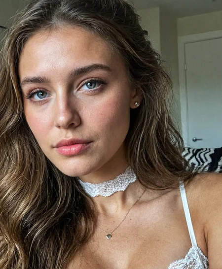 solo, real_beauty, 8k, realistic, photorealistic, 4k, ray tracing, intricate details, highly-detailed, hyper-realistic, igbaddie, score_9,score_8_up,score_7_up,score_6_up,score_5_up, (DCIM_00001.JPG, amateur candid photo, :1.2), (hot girl, cute, instagram model, supermodel, :1.2), pale skin, soft lighting, fair complexion, solo, real_beauty, 8k, realistic, photorealistic, 4k, ray tracing, intricate details, highly-detailed, hyper-realistic, igbaddie, score_9,score_8_up,score_7_up,score_6_up,score_5_up, (masterpiece, ultra-detailed, high-resolution, photorealistic), 1girl, 21-years-old, proportional body, photorealistic, onlyfans aesthetic, BREAK, lying ass up face down looking at the camera, black hair with platinum blonde moneypiece bangs, messy layered hairstyle, thick eyeliner, heart under eye, cute-goth makeup, lace choker, egirl-goth style lingerie (mesh, strappy, garter clips, thigh-highs), full body shot from above, on a bed with black sheets, soft pillows under chest, warm indoor lighting, soft shadows, ambient neon tones, shallow depth of field, soft blush, eye contact, lips parted, subtle smirk, camera looking straight down, visible curves and thigh squish, detailed fabric wrinkles, post-storm light through window, cozy night vibe, intimate realism, slight hair movement hint, <lora:igbaddie-PN:0.55>,<lora:Real_Beauty:1>,<lora:Breast Size Slider:1.7>,<lora:fancy-lingerie-flux:0.4>,<lora:Dynamic_Lighting_by_Stable_Yogi_PONY2_v1:0.8>,<lora:detailed hand focus style illustriousXL v1:0.8>,<lora:Pale_Skin_SDXL_v1.0:0.45>,<lora:ILXL_Realism_Slider_V.1:2.5>,<lora:RealSkin_xxXL_v1:0.7>,<lora:iphone_mirror_selfie_v01b:1>