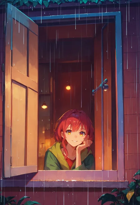 score_9_up score_8_up score_7_up, source_anime, 1girl, smile, from outside window, night, rain, looking at viewer
<lora:from_outside_window_24re_pony_2_d4:1>