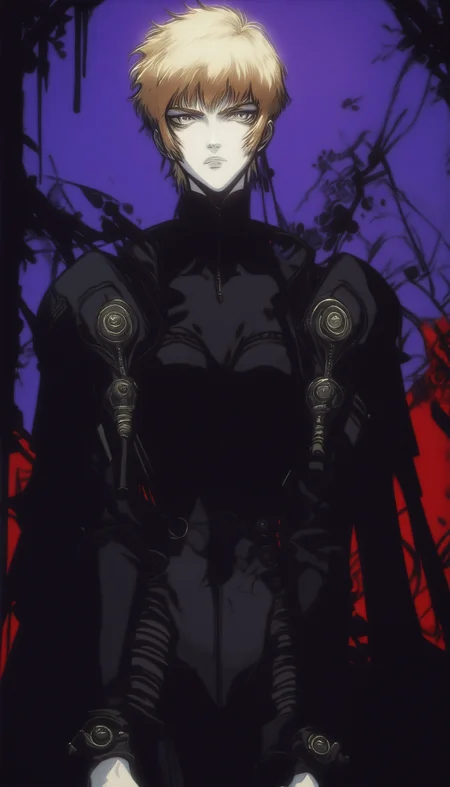 score_9, score_8_up, score_7_up, score_6_up, score_5_up, score_4_up, source_anime, GLSHS, leila marcus, slender, agile, head turned, full body, looking at viewer, gothic background,