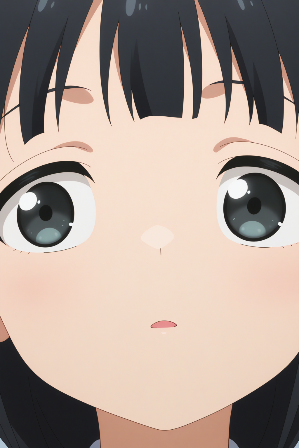anime coloring, newest, masterpiece, Mokuren, face close-up <lora:Kunoichi_Tsubaki_no_Mune_no_Uchi_-_Mokuren_-_illustrious:0.8>