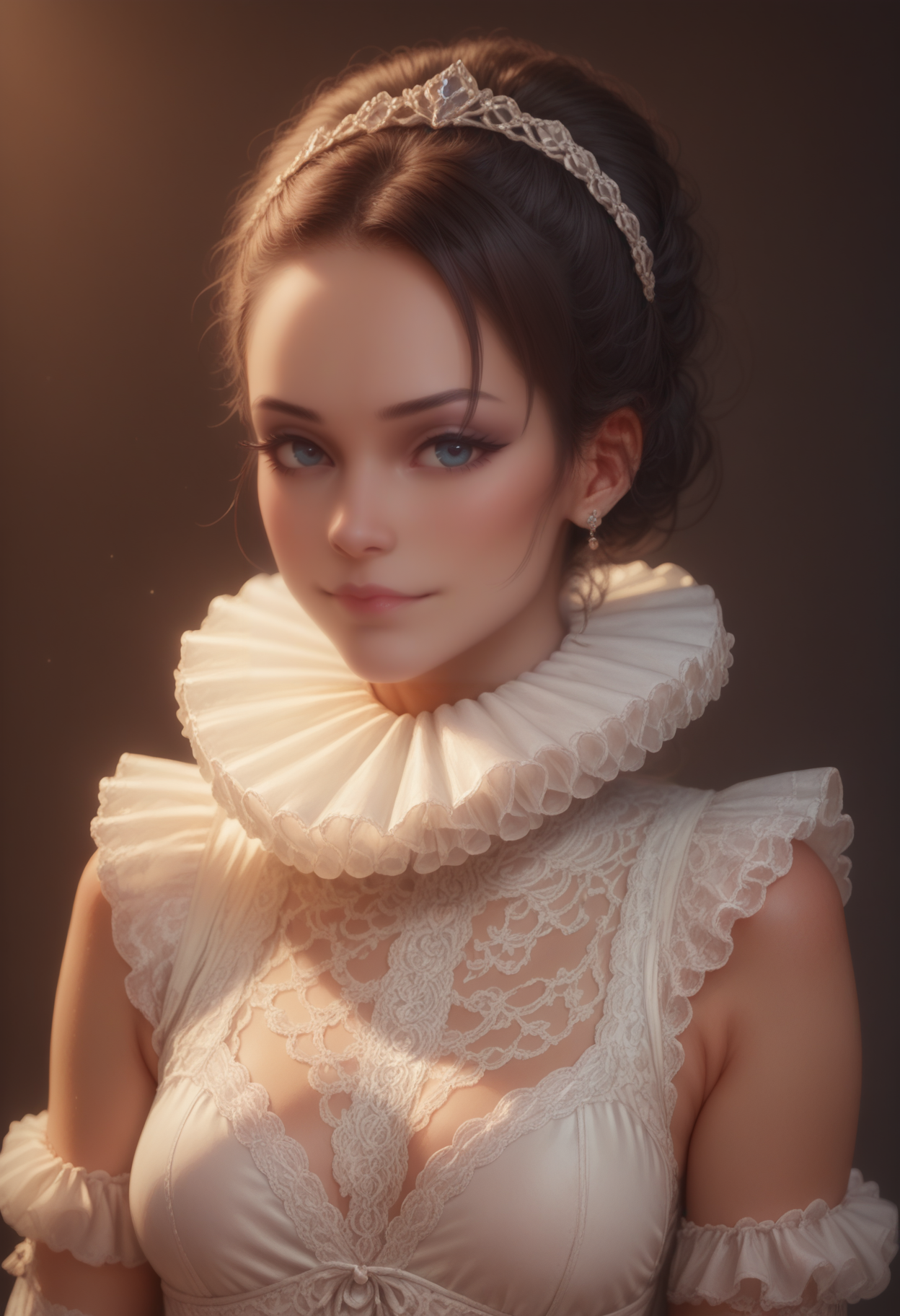 score_9_up, score_8_up, score_7_up, detailed, ruff collar, 1girl, <lora:PonyRuff:0.7>