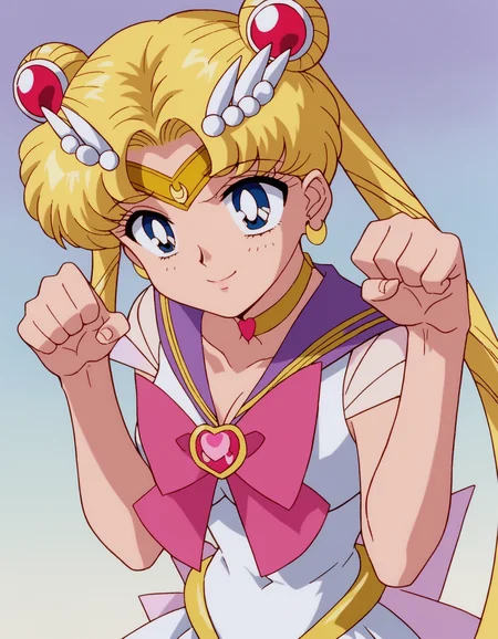 zPDXL, score_9, score_8_up, score_7_up, source_anime,
1girl, solo, <lora:SailorMoon:1> slrmn, seductive smile, paw pose, (arabian princess) wearing Sheer chiffon gown in ethereal pastel colors, adorned with sequined patterns, draped silhouette, bejeweled tiara, ornate golden headpiece with cascading jewels, sailor moon, tsukino usagi, blonde hair, blue eyes