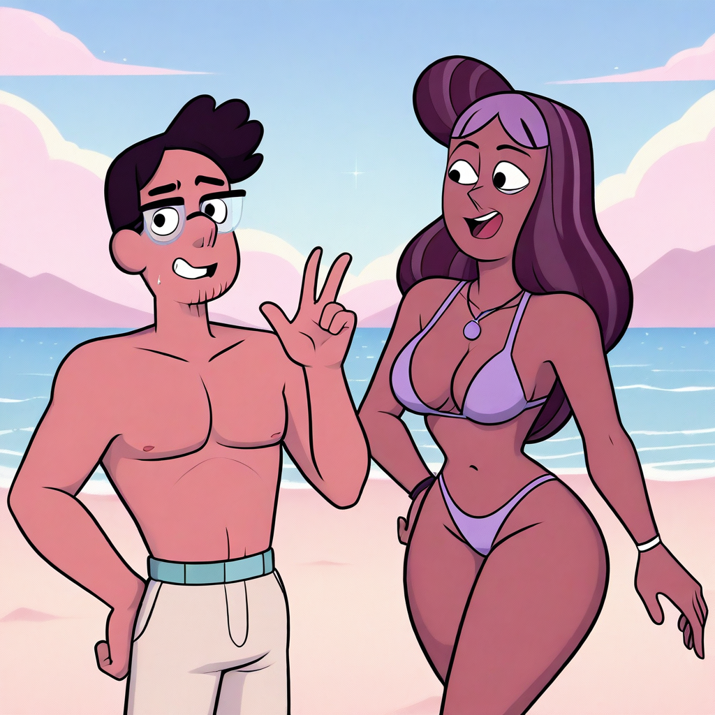 doug and priyanka sunbathing at the beach