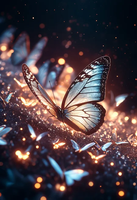 cinematic still 1butterfly in the dark on the white crystals . emotional, harmonious, vignette, 4k epic detailed, shot on kodak, 35mm photo, sharp focus, high budget, cinemascope, moody, epic, gorgeous, film grain, grainy, cinematic still 1butterfly in the dark on the white crystals . emotional, harmonious, vignette, highly detailed, high budget, bokeh, cinemascope, moody, epic, gorgeous, film grain, grainy, 1butterfly in the dark on the white crystals, coherent symmetry, colorful, intricate, detailed, sharp focus, transparent, warm light, dramatic color, cinematic, illuminated, open atmosphere, friendly, professional, quality, extremely attractive, elegant, stunning, futuristic, best detail, bright, hopeful, cute, perfect, romantic, pure, rational, artistic, beautiful