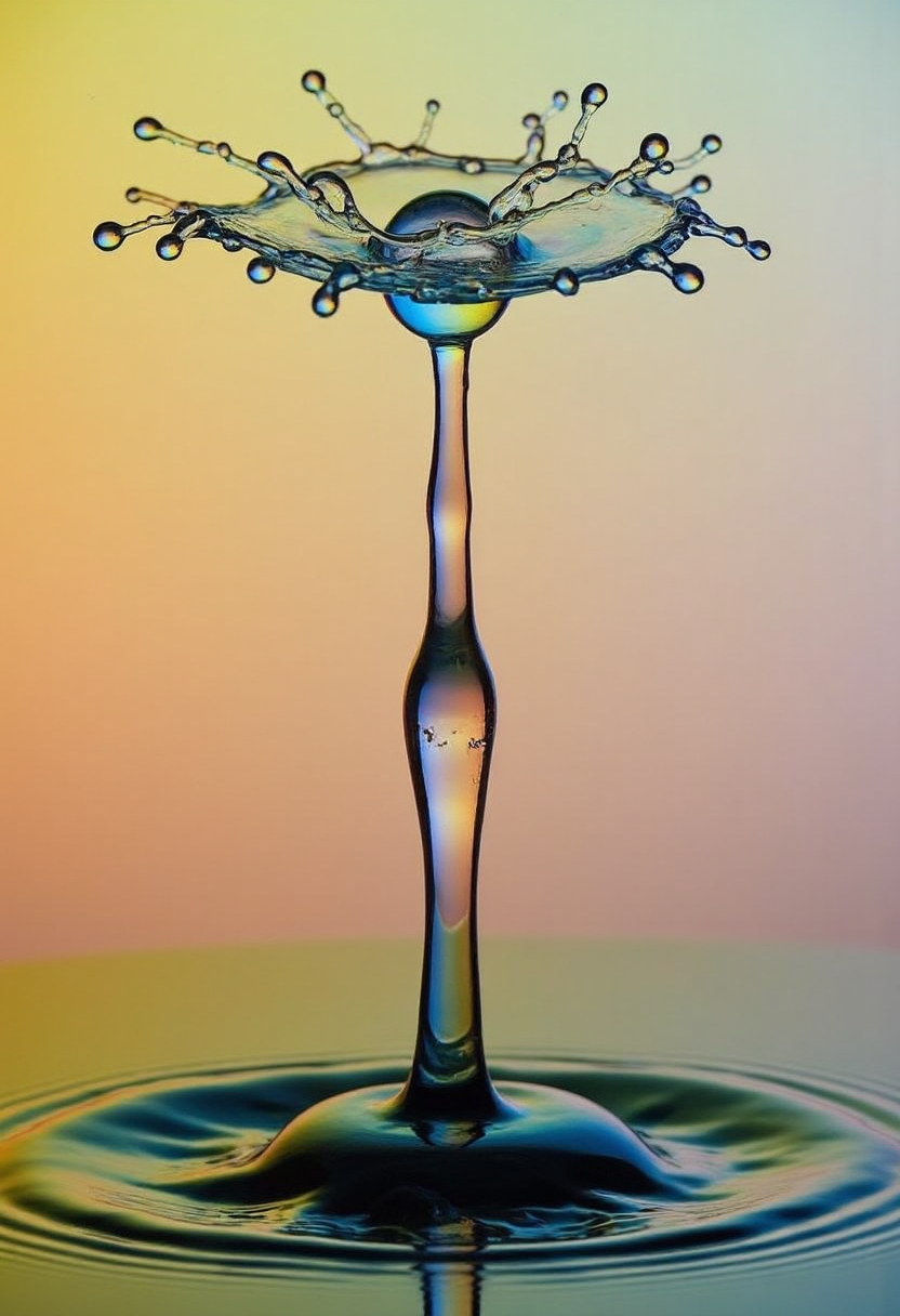 yfg-dr0p a water drop high speed photo splash colors