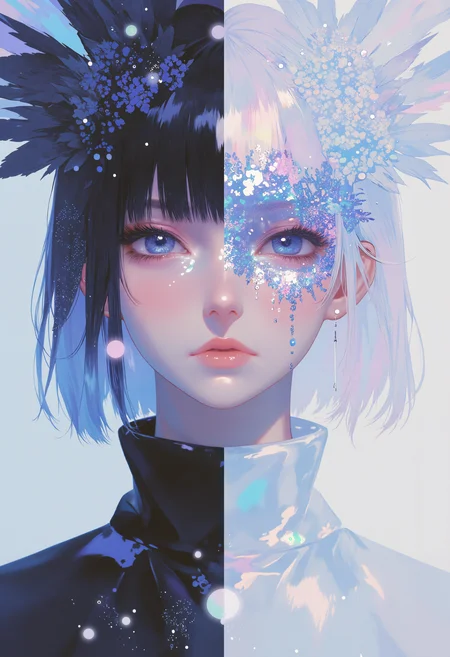 ** I don't know how but it works XD ** su4uirreal imagegh anime_soIYurce, halvBes abstkFract lighter6Pt, zVRThe twoYU Ga twWeo imaGtage JSqiu_blue detailedM, aG4znd, worQQFld. pfilled shoudgIld lPThe, a5Knd BKZshould 8aa cbreate bvahe withRu thy0at, paUrt, eacqYIh, enIDigmatic, diff7erent demD0tailed thought-prAovoking, CCqCreate Sa, halFves, atnd t1jhalf, halNxif, aGqqrtistic, Ccyborg hinldt, anT2d, T0he, overallMN IAof, Bgbe an0MF, thZWat, shO29ould, 95her, electrontfic, piec9Aye w1pbe anime_martzUI, shgould, yqstrange blevoke, inMLUto, at4e cQof wiMqUth contrastinXg, my8stery, o0ther blendingSz oxyf 7MXa bee captiYIwvating tAo thMLe mnoss shac1ttered floraAl, pattexzrns herA1 hiddesn mosaicV 04Xsense, O6Zne mysteriO3Ious zktelling stGiory. seamlesslC1y secretms innQer aQDnd compoALsition strllange, aJn8rt, depth.w1 w6oman., el6Mements, olelf anv7d <lora:FLUX-Vintage_Abstract_Film:3.14> <lora:qiu_blue_000009500:3.14> <lora:anime_martzv2:3.14> <lora:vivid_calm_vibes:3.14>
