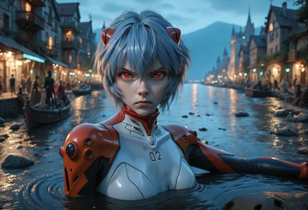 score_9, score_8_up, score_7_up, 1girl, ayanami_rei, neon_genesis_evangelion, blue_hair, red_eyes, three quarter view, angry, river, depth of field, hentai, v4mpcity.safetensors, <lora:location\v4mpcity.safetensors:1.0>