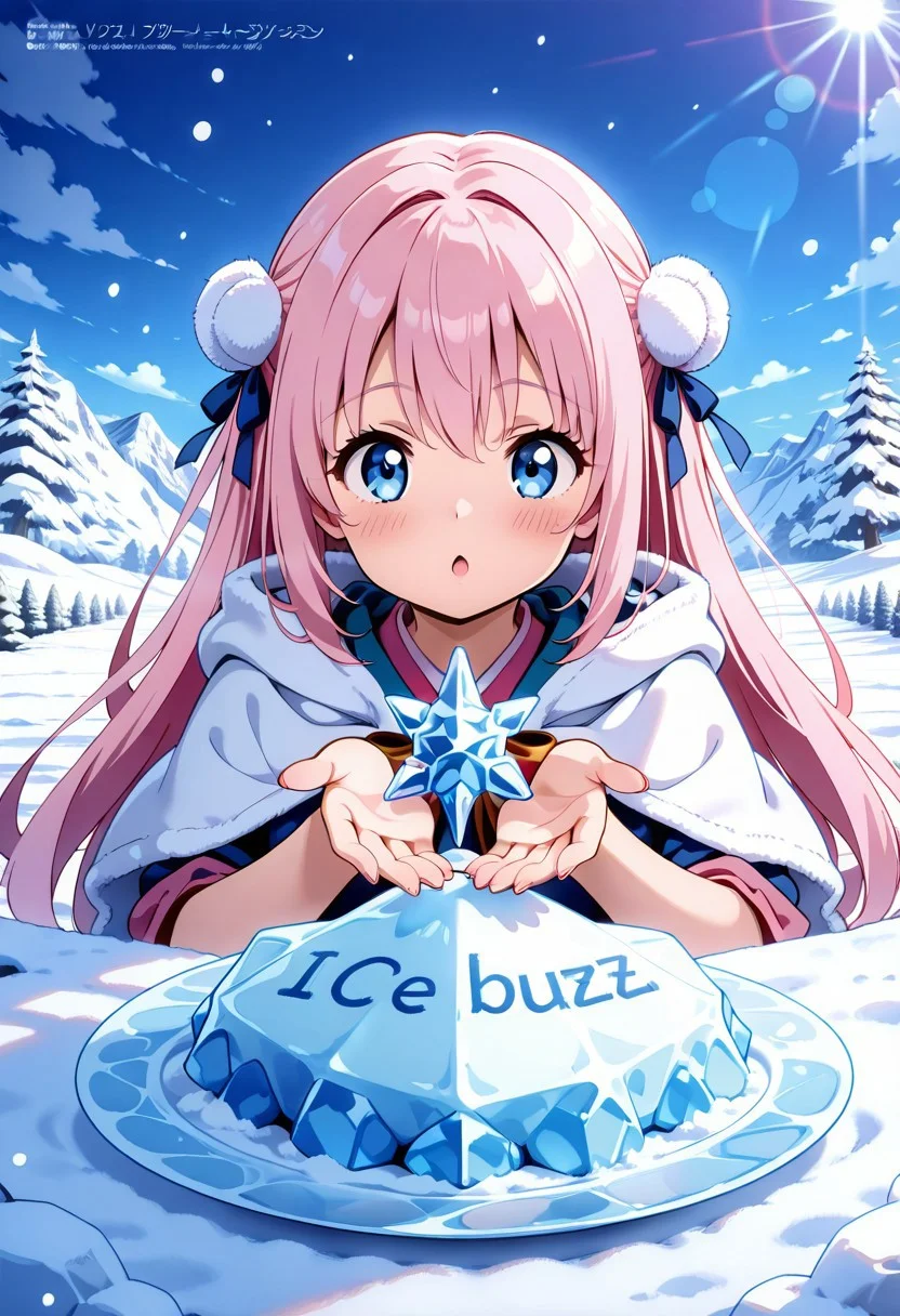 buzz, ice text, text says "buzz plz"