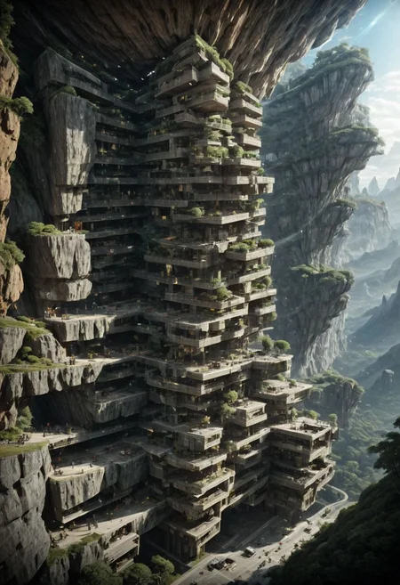 otclillsn, a strange and impossible to solve mountain glued to a gravitational motherboard tilted 454,78 degree upside down, baffling optical illusion, disorienting angle, surreal ,<lora:xl_more_art-full_v1:1>,(Inspired by Lebbeus Woods), (Large Files, Ultra Realistic, 4k, 8K, 16k, FHD, HD, VFX, Perfect, Photography, composition, Architecture Sales Photography, Architecture Competition, Ultra High Resolution, Cinematography, High Resolution Image:1.1), OverallDetail, Stacked volumes, Caves, ruins, structures, settlements, landscapes, Void volumes, Vertical decoration, OverallDetail, futureurban, vertical, Stacked, caveruinsPOV