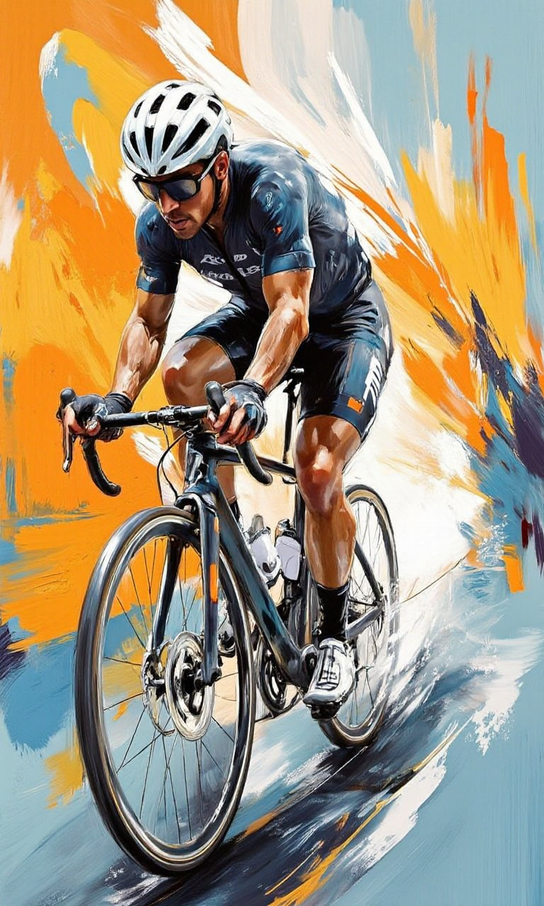 Road Cycling<flux.1_lora_ink-dynamic.safetensors:1.2:1.2>