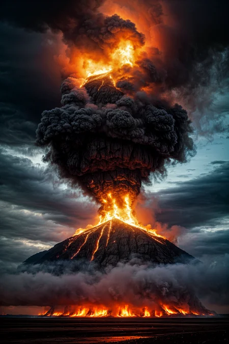 elemental fire, tornado of fire, power of fire, no people,