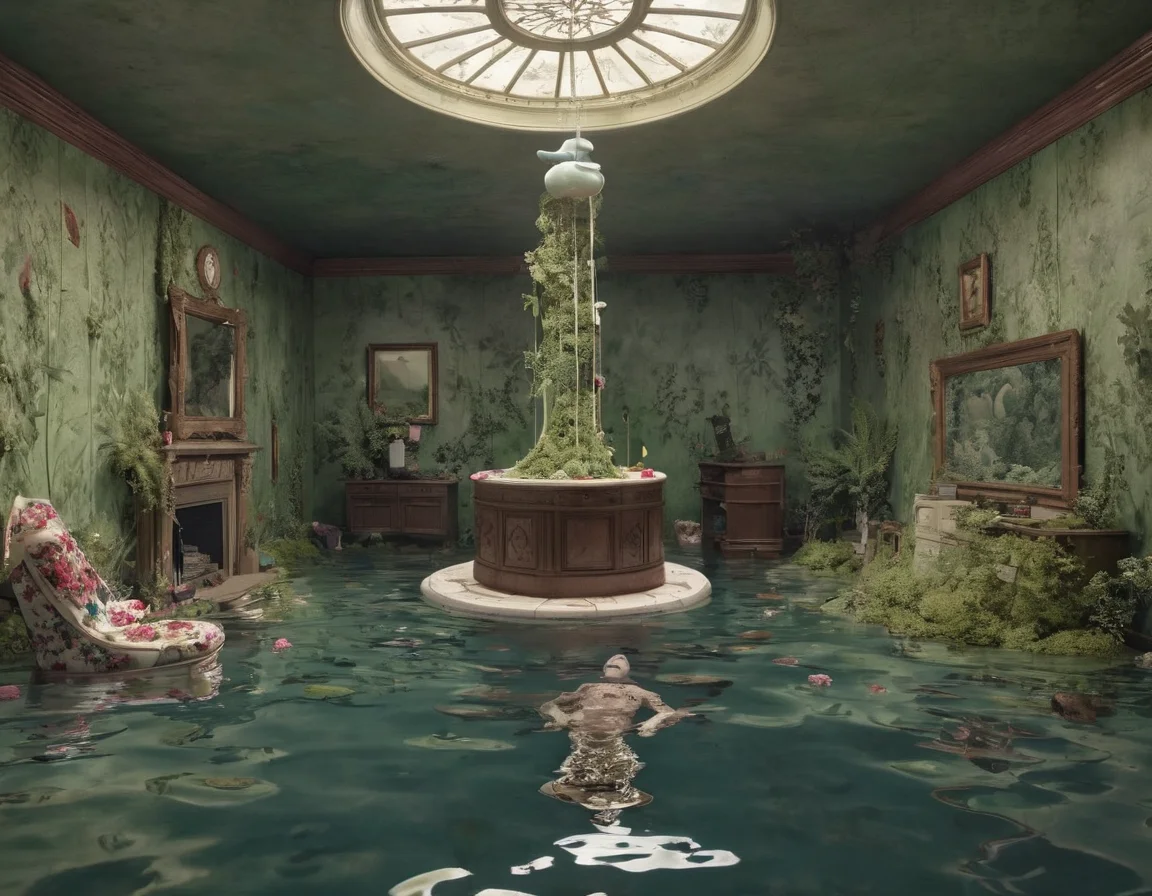 uncanny y2kmad sunken room,  photo, surrealism, 4k, detailed <lora:y2kmad_v0.0.2:0.7>