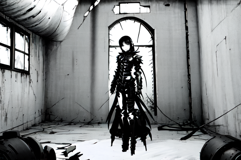 highly insanely detailed, masterpiece, top quality, best quality, highres, 4k, 8k, RAW photo, (very aesthetic, beautiful and aesthetic),  
tsutomu nihei,nihei_tsutomu,blame!,blame gakuen!,abara,TNstyle,sidonia_no_kishi,(space,spacecraft,mausoleum,tower,lab),tentacles,air conditioner,bridge,bones,concrete walls,metal walls,light particles,wire,walkway,gauna,gauna mech,dome,star \(sky\),starry sky,machinery,toha heavy industries,ventilation fan,ventilation shaft,dark sky,black sky,letterboxed,fence,lantern,buildings,dystopia,destroyed, 
<lora:ABARA:1>, 
(1girl:1.3), 
solo focus, 
Utopian Rustic Chinese Interior,scenery,buildings outside,big window,can see outside nature,garden,indoors open to the outdoor nature,(under roof:1.3),no humans,âââ