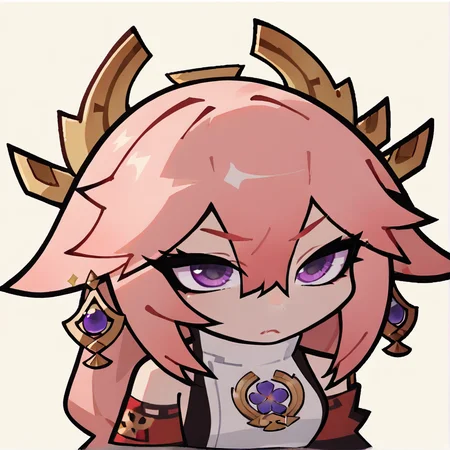 score_9, score_8_up, Zenless_Zone_Zero, <lora:Zenless_Zone_Zero_Style_Pony:1> yae miko, simple background,