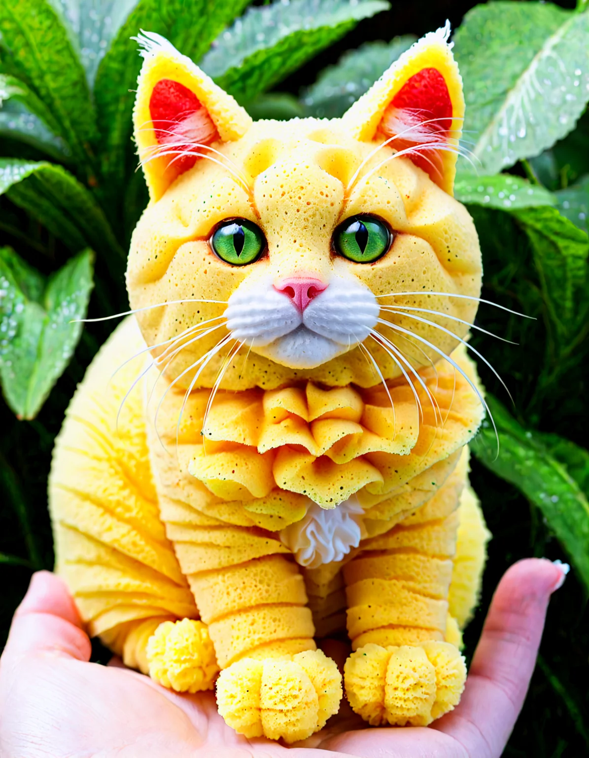 Photorealistic, a cat made of sponge
<lora:SDXLHighDetail_v5:1>