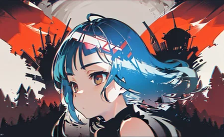 (masterpiece), (best quality),1girls,upper body,(double exposure on hair:1.3),(simple background:1), <lora:2337MixDLC2ForFishMix_v11:0.5>, (cinematic angle),(dynamic angle),long hair,(chromatic aberration)