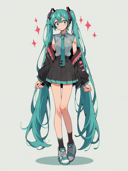 score_9, score_8_up, score_7_up, score_6_up, score_5_up, <lora:k4n3k0y4XLP:0.8> k4n3k0y4, 1girl, full body, hatsune miku,