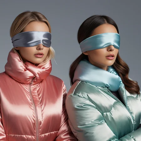 satin_scarf_blindfold, two women, puffer jackets
<lora:satin_scarf_blindfold:0.3>