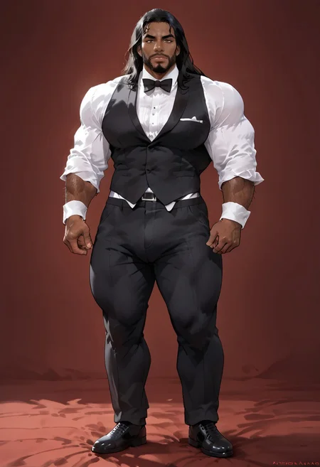 Human: heavily muscular!