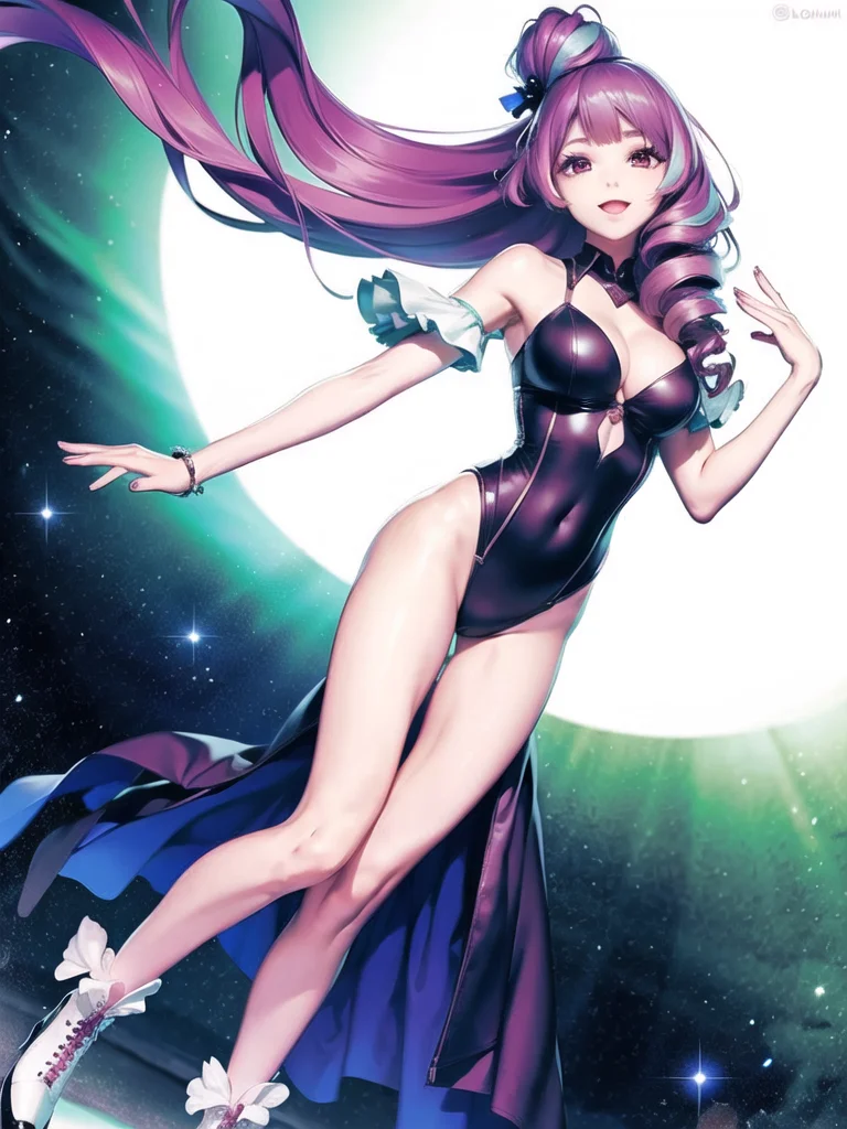 1girl, solo,(best quality),(masterpiece:1.1), full body, looking_at_viewer, dynamic angle, cute, clear facial skin,
