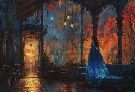 Devil in a Blue Dress, <lora:Lost_In_Dreams:0.6>, <lora:detailed_notrigger:0.8>, Cinematic lighting, <lora:Dreamyvibes artstyle SDXL - Trigger with dreamyvibes artstyle:0.7> Dreamyvibes Artstyle