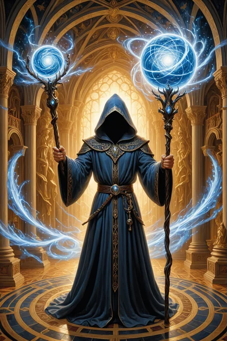 photorealistic , holding a staff, orbstaff <lora:orbstaff:0.60> ,magical, scary, otherworldly, fit,(by Peter Sculthorpe and Rob Gonsalves:1.20), (by Joseph Stella and Antonio J. Manzanedo and Alan Lee0.80), <lora:EnvyExpressionismXL01:0.65> ,Hungarian