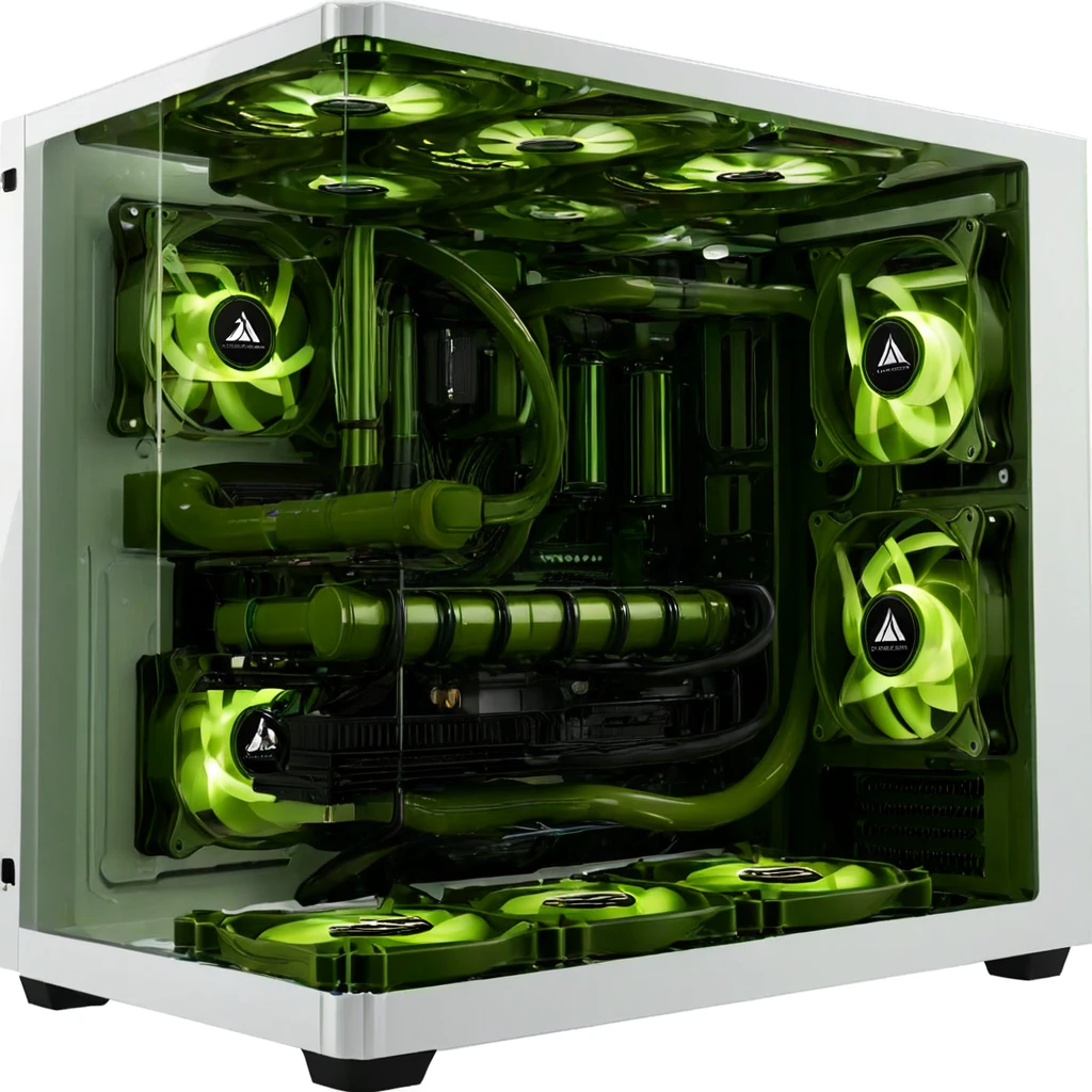 (pc showcase, fully equipped, liquid cooling tubing, simple white background) <lora:46_pc_showcase:1.1>
Olive background,
high quality, professional, highres, amazing, dramatic,
(Deep space nebula and star clusters:0.5),