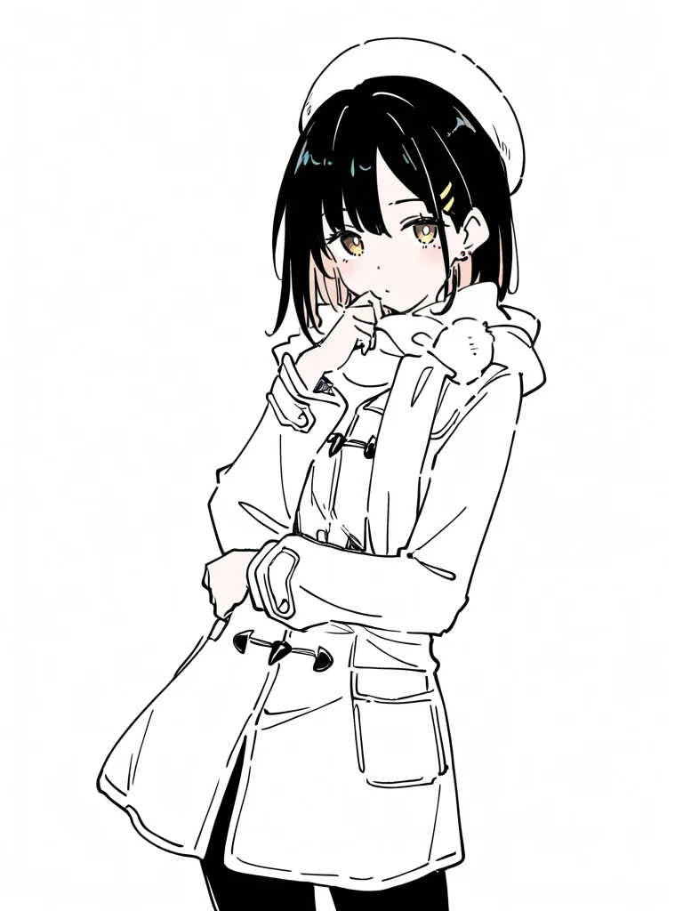 1girl,looking at viewer,solo,(simple background:1.2),(white background:1.1),jie,cowboy shot,,<lora:jie-000014:1>, masterpiece, best quality, very aesthetic, absurdres,newest, incredibly absurdres,, ,(Ixy:0.6)),(hiten \(hitenkei\):0.7),