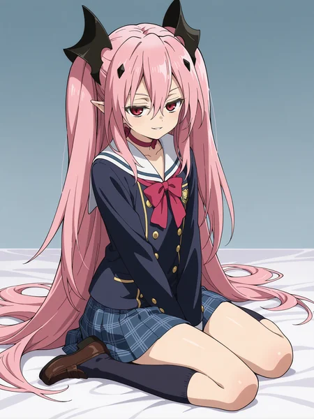 <lora:krul:0.9>,krul,school uniform,full body,seductive smile,