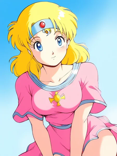 score_9, score_8_up, score_7_up, source_anime, rating_explicit, BREAK <lora:Sister_Ultima_Exodus_TG_XL:1>Sister_Ultima_Exodus, blonde hair, blue eyes, medium hair, headband, circlet, breasts,
pink dress, pink skirt, blue line,
blue line,