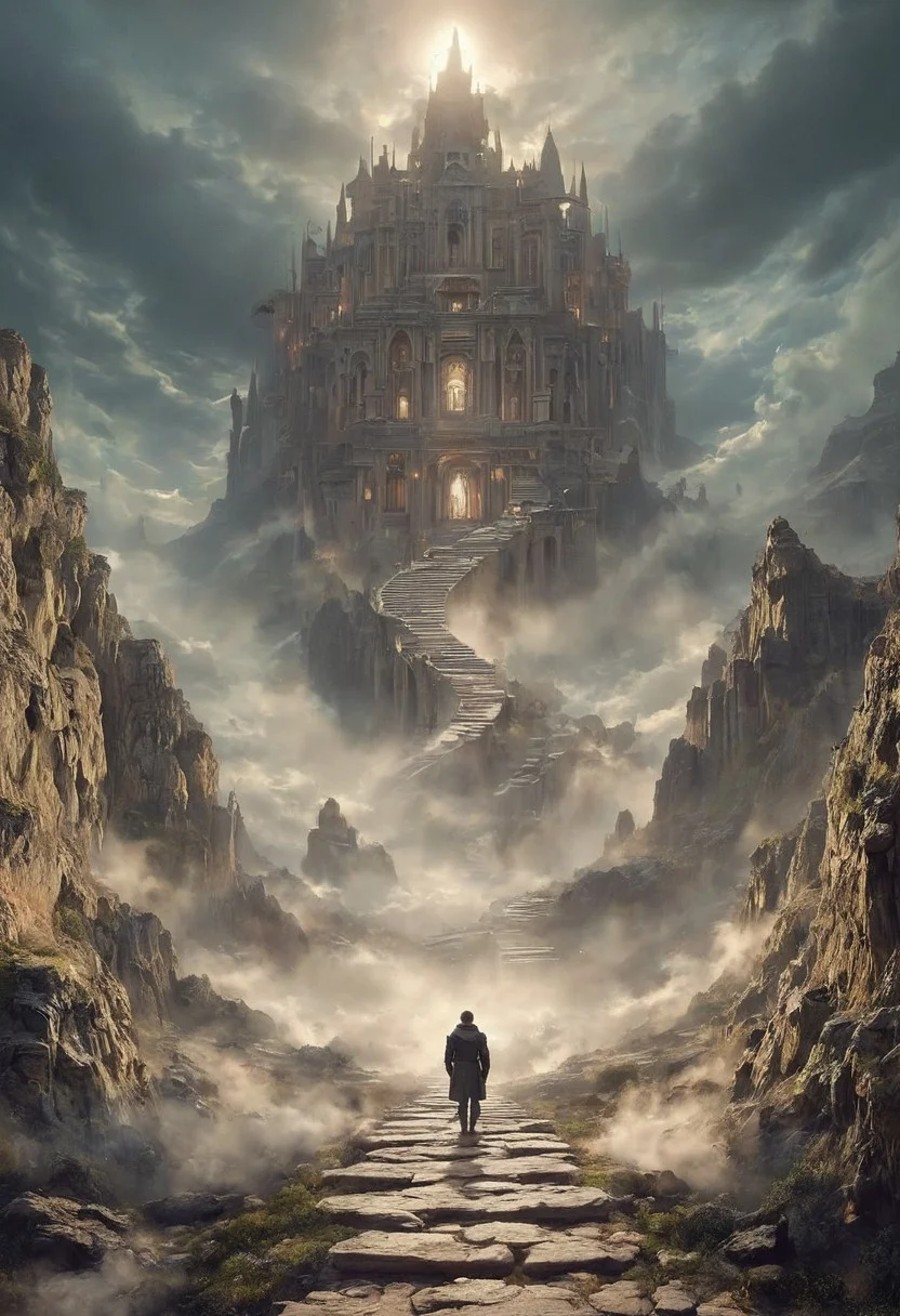 A surreal depiction of the quest for equality, represented by a vast, ((endless staircase winding through the clouds)), with diverse people climbing together toward a shining, elusive doorway at the top. The scene blends elements of fantasy and reality, with barriers along the path symbolizing various social obstacles. The mood is hopeful yet challenging, with ethereal lighting and symbolic motifs scattered throughout.
OverallDetailXL <lora:SDXLFaeTastic2400:0.4> <lora:DetailMaximizer:0.55> detailmaximizer <lora:Flux-style-xl-lora:0.7> flux-style
