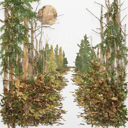 <lora:SDXL_fall_leaf_craft_Sa_May:1> fall leaf craft, forest
