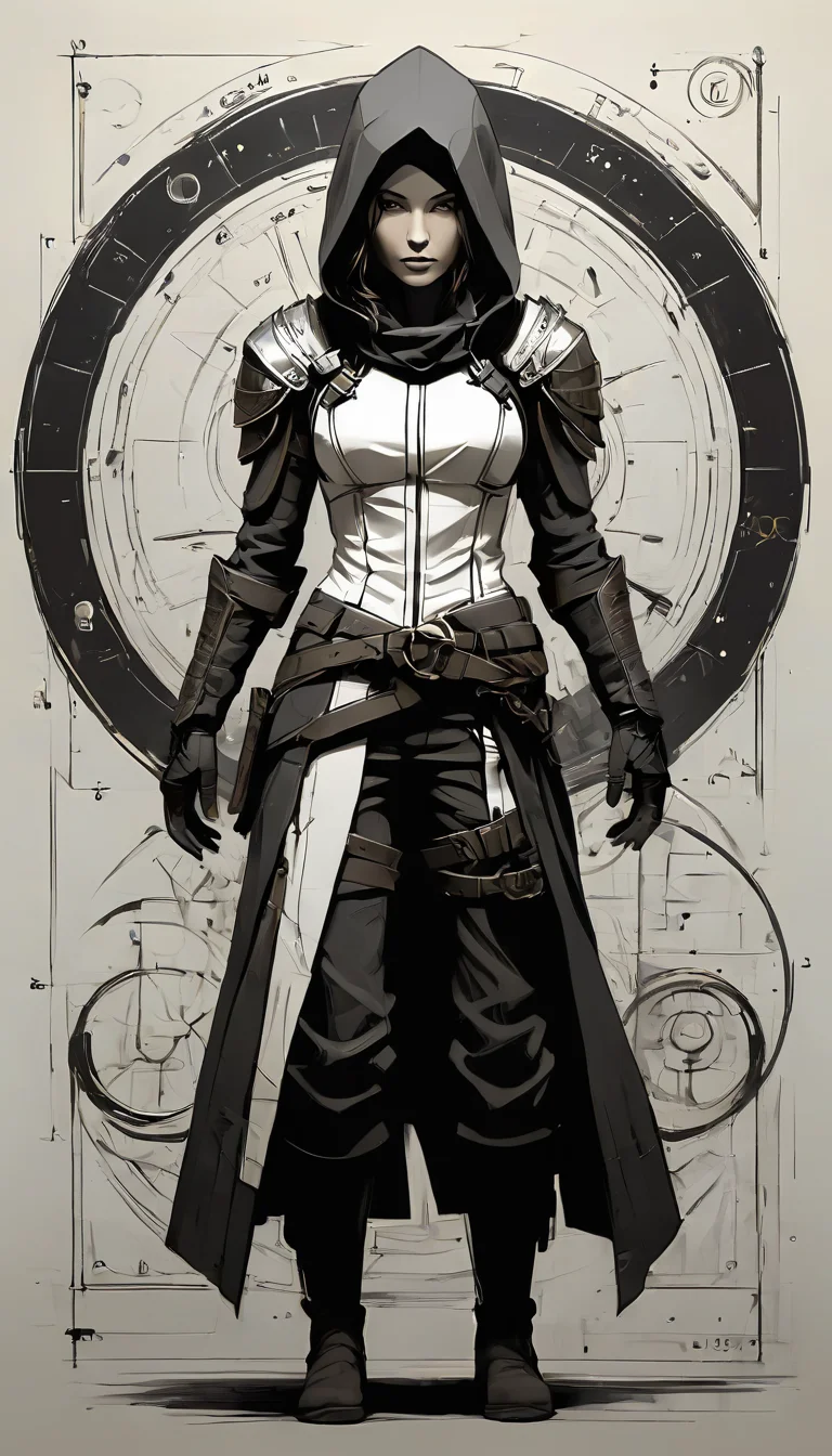 sketch_sheet, a drawing of a Rogue, ((black and white:1.5)), (paper background:1.5) golden ratio, detailed, sharp focus, intricate, still, dynamic, full color, attractive, cinematic, highly saturated colors, surreal, open intriguing, very inspirational, glowing, magical, thought fascinating, creative, positive, unique <lora:sketches-sdxl:1>