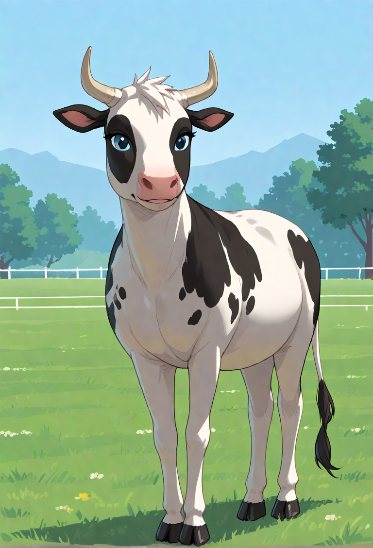 <lora:cow_XL_pony_v1:1>cow, BREAK score_9, score_8_up, score_7_up, BREAK  source_anime, best quality, masterpiece,uncensored, nsfw, <lora:Hyper-SDXL-4steps-lora:1>, zPDXL