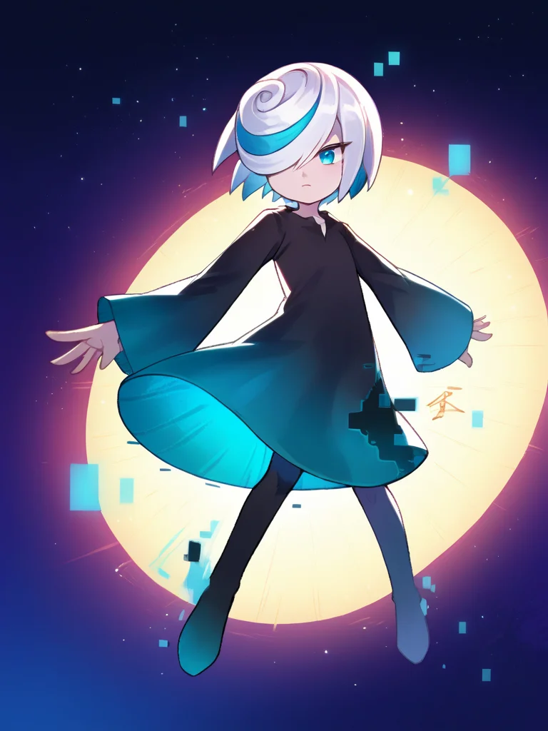 score_9, score_8_up, score_7_up, source_anime, BREAK
1girl, solo, <lora:Sage-20:1> sage, short hair, hair over one eye, white hair, goodsage, blue eyes, blue hair, two-tone hair